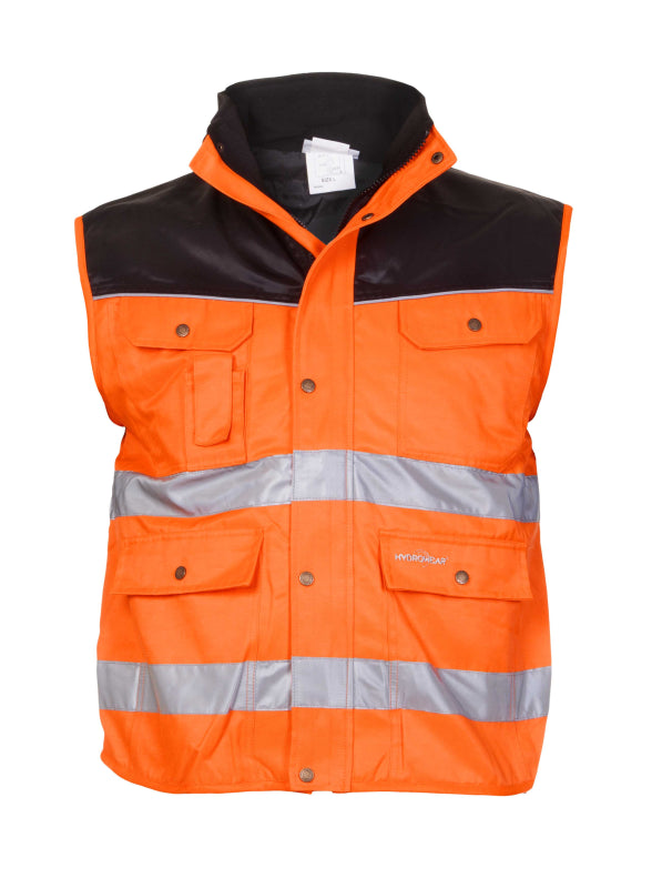 Hydrowear Beaver Hi-Vis Bodywarmer Hoorn Fluo Oranje/Zwart 049466