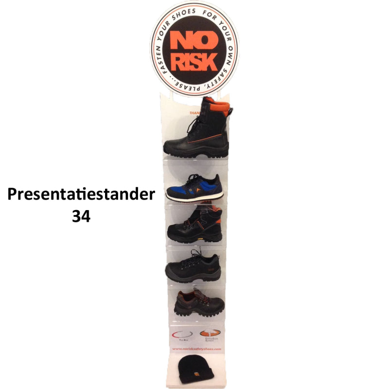 No Risk 5 Modellen Presentatiestander 34 Wit