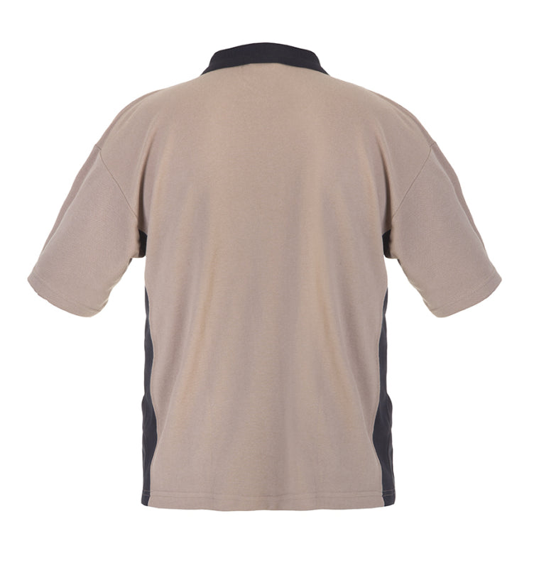 Hydrowear Bodywear Polo Shirt Tolbert Zwart/Khaki 04500