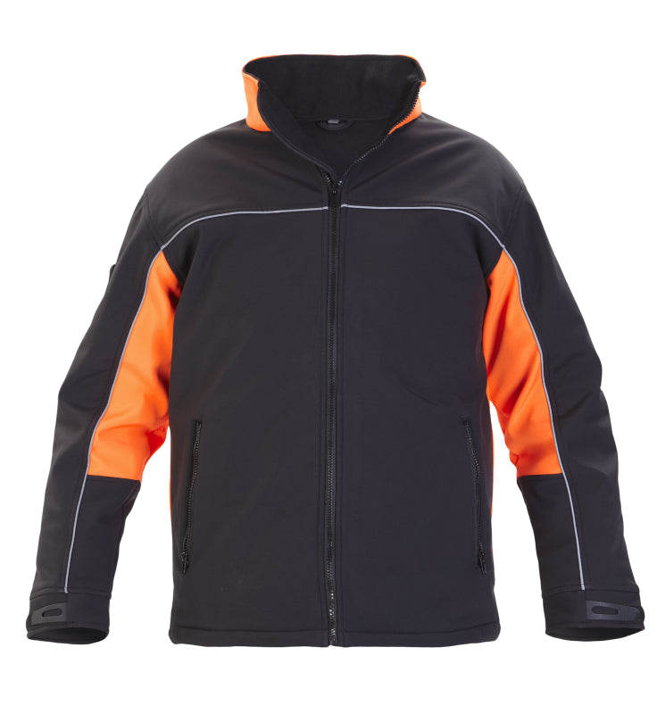 Hydrowear Bodywear Softshell Jas Rio Zwart/Oranje 042610