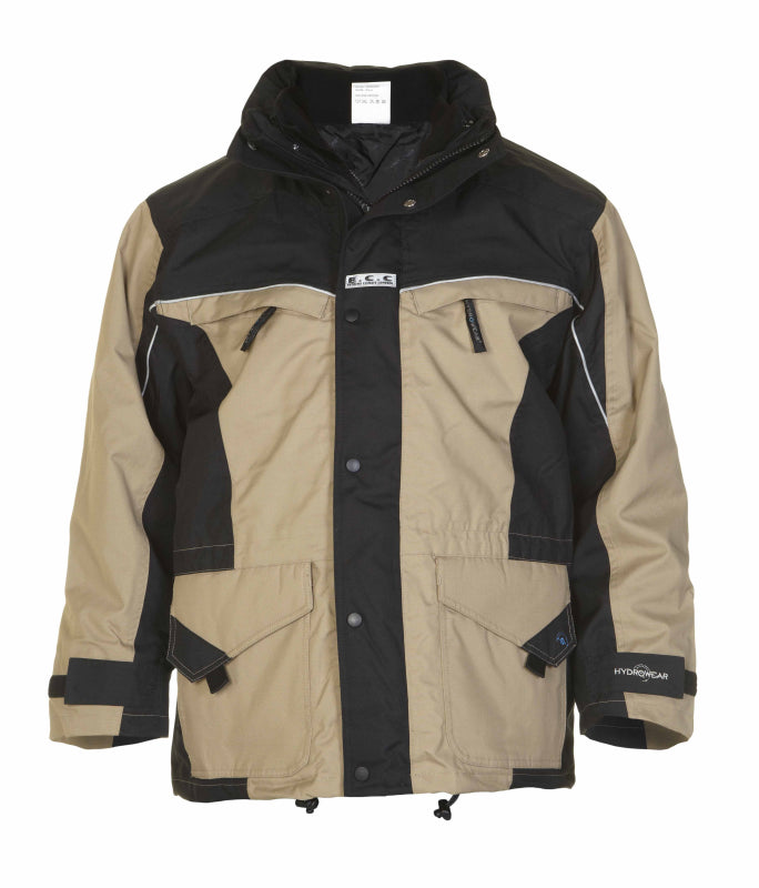 Hydrowear Simply No Sweat Parka Kleve Khaki/Zwart 04026028P