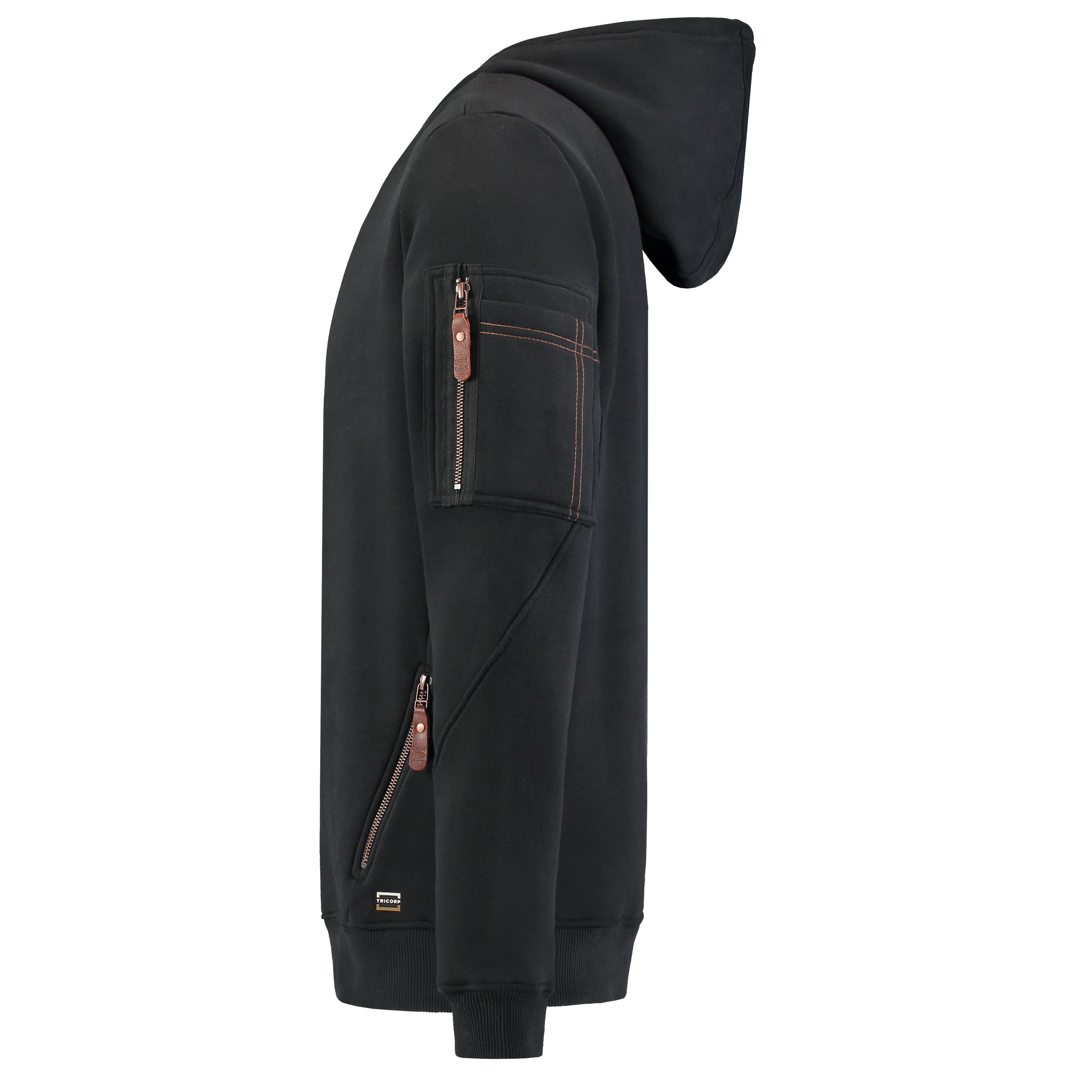 Tricorp Premium 304001 Sweater Met Capuchon Zwart