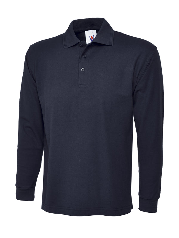 Uneek Poloshirt Met Lange Mouwen UC113 Marine