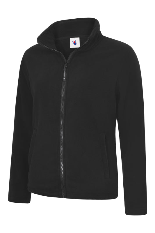 Uneek Dames Classic Fleece Jas Met Rits UC608 Zwart