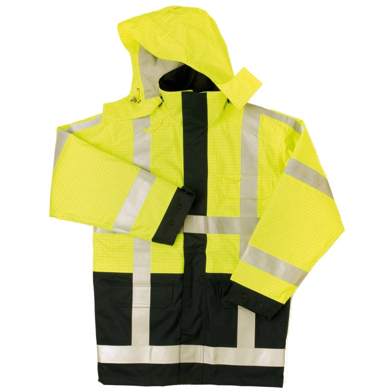 CRV SafeWorker Humber Parka 03310023 Fluo Geel/Marine