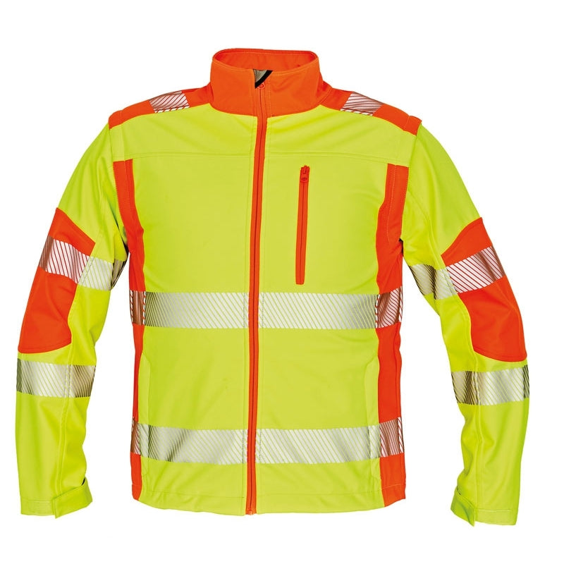 CRV Latton Signalisatie Softshell Jas 03010381 Fluo Geel/Oranje