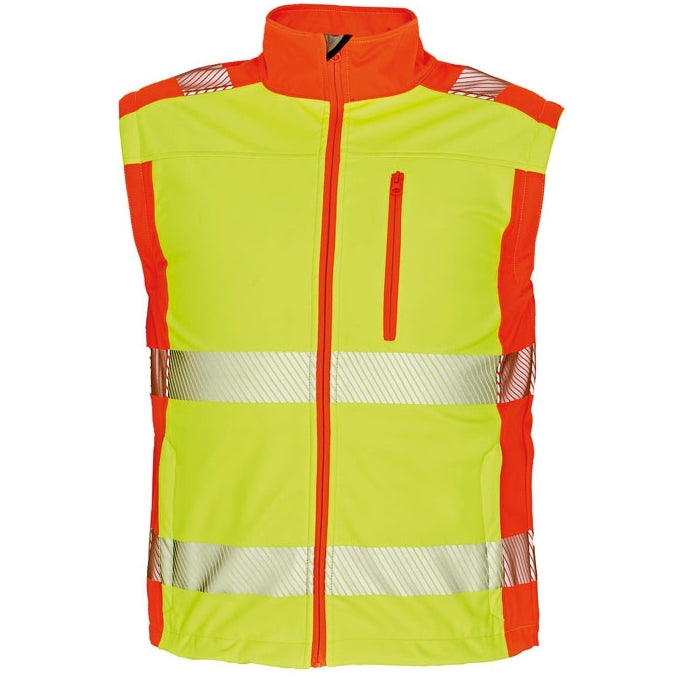 CRV Latton Signalisatie Softshell Jas 03010381 Fluo Geel/Oranje