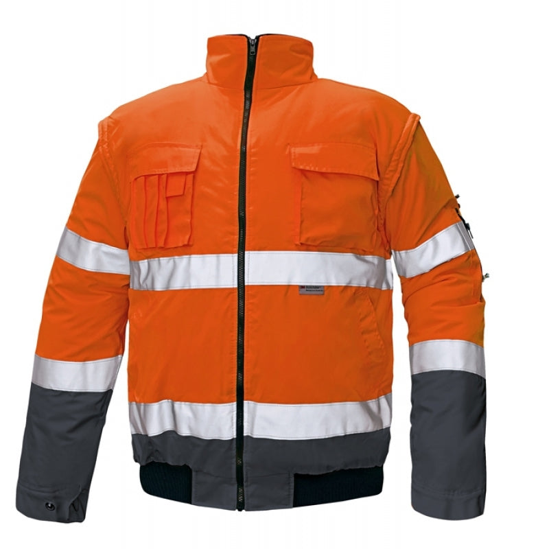 CRV Clovelly Signalisatie Pilot Jas 03010071 Fluo Oranje/Marine