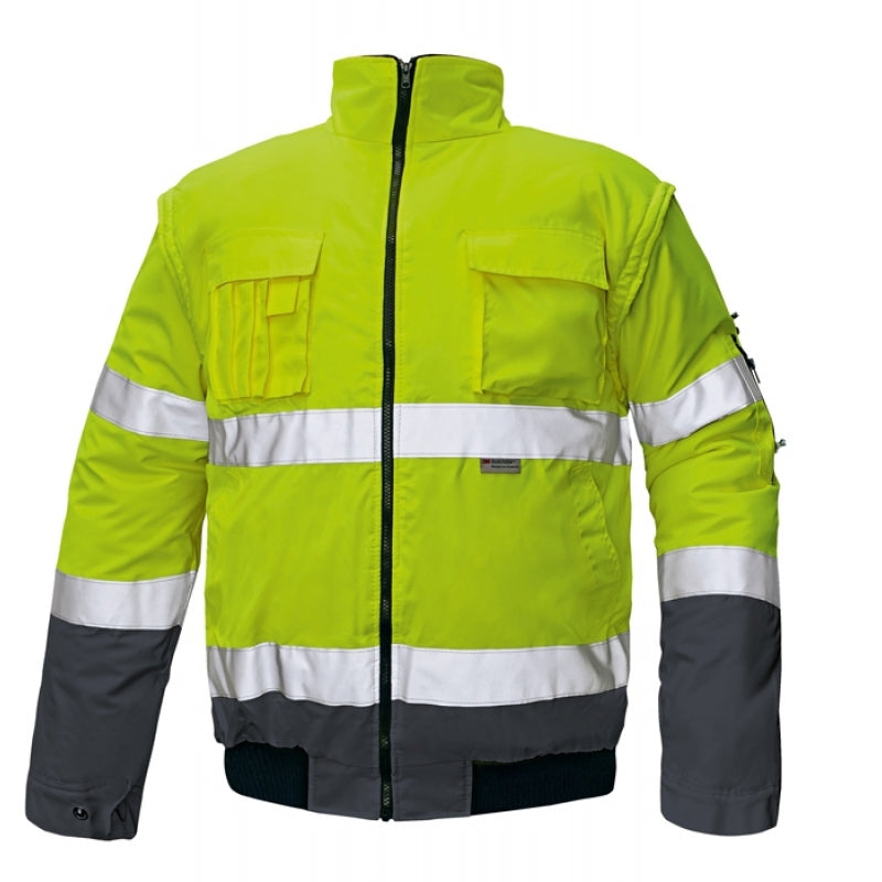 CRV Clovelly Signalisatie Pilot Jas 03010071 Fluo Geel/Marine