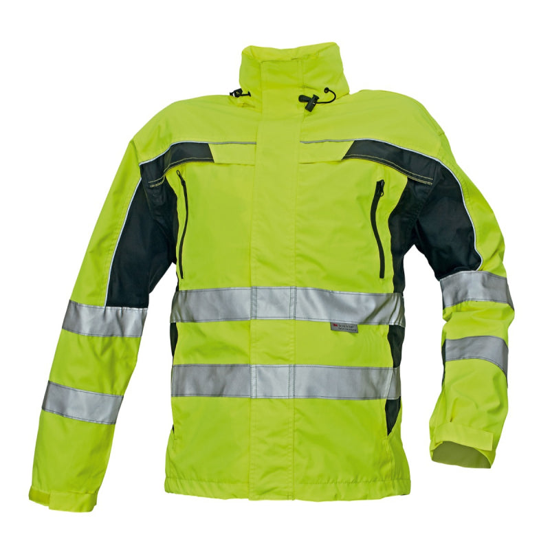 CRV Ticino Signalisatie Jas 03010092 Fluo Geel/Zwart