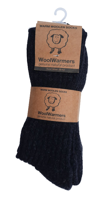 WoolWarmers Wollen Sokken Ramba 405 (2-pack) Antraciet