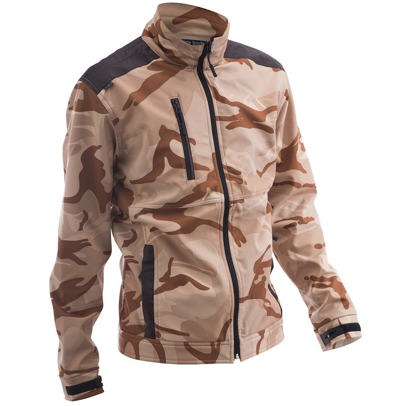 CRV Crambe Softshell jas 03010396 Camouflage Khaki