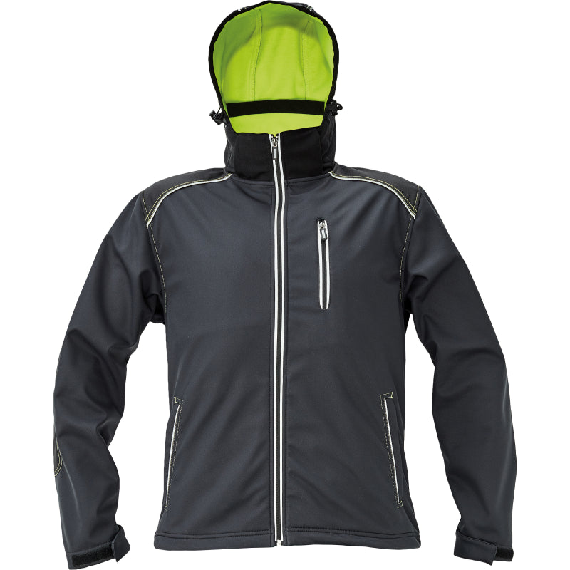 CRV Knoxfield Softshell Jas 03010534 Antraciet/Geel