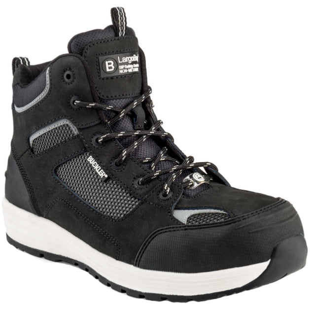 BuckBootz Largobay Sneaker Mid BAZ S1P ESD Zwart