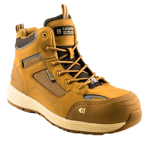 BuckBootz Largobay Sneaker Mid BAZ S1P ESD Lichtbruin