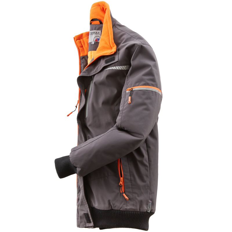 Terrax Pilotjack Softshell 61535 6351 Grijs/Oranje