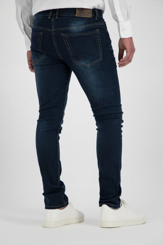 247Jeans Palm Slim S08 Stretch Broek Donkerblauw L36