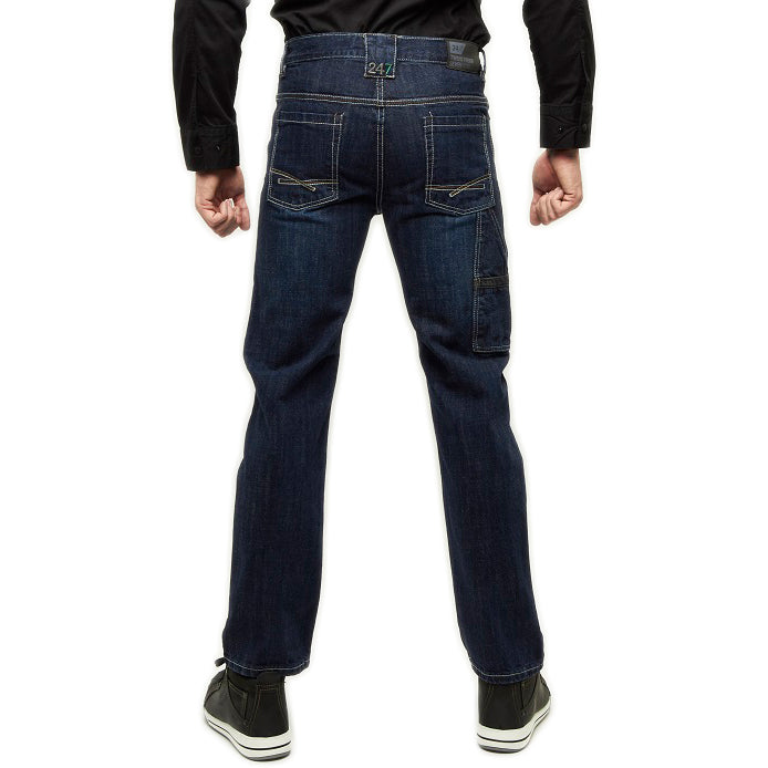 247Jeans Wolf D30 Non Stretch Broek Donkerblauw L32