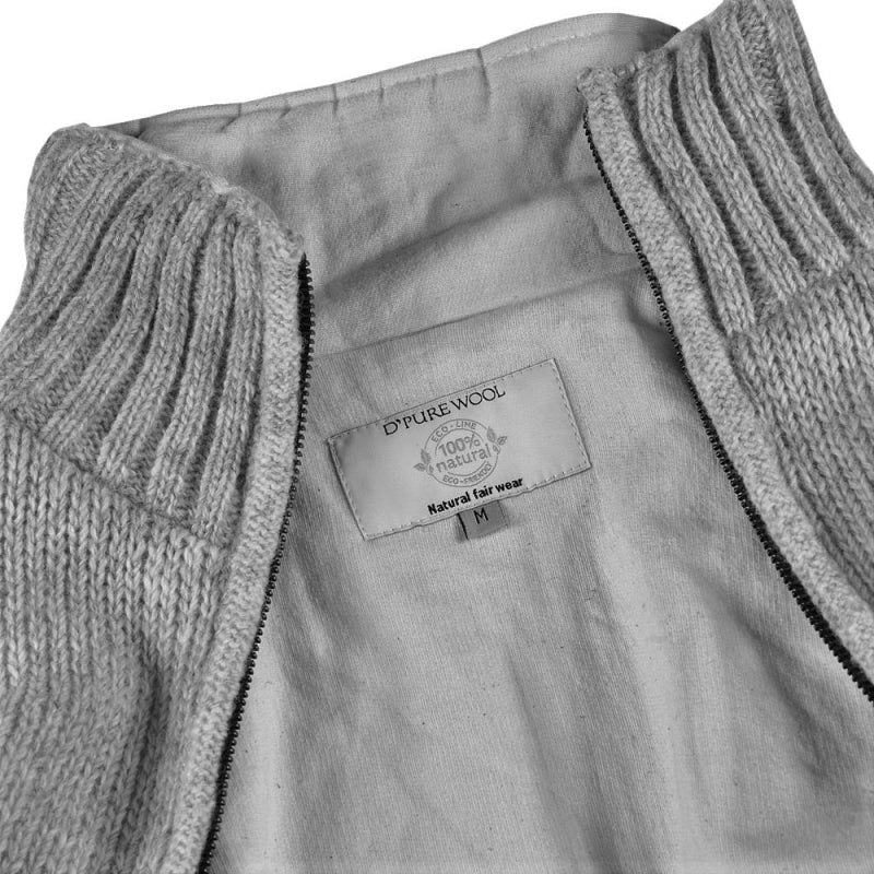 Pure Wool Herenvest Pascal MNL-1703 Lichtgrijs Licht Grijs