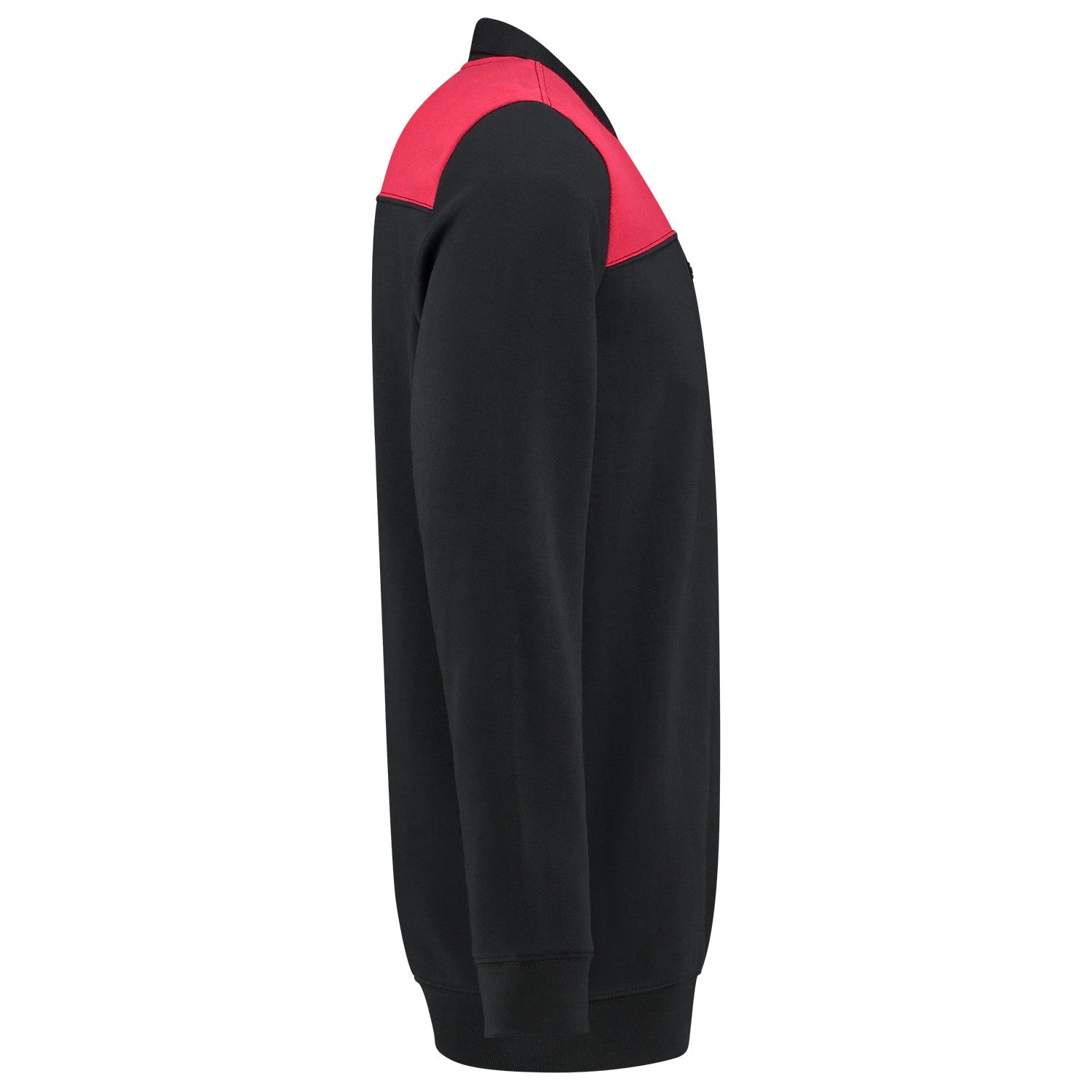 Tricorp Polosweater 302004 Bicolor Naden Zwart/Rood