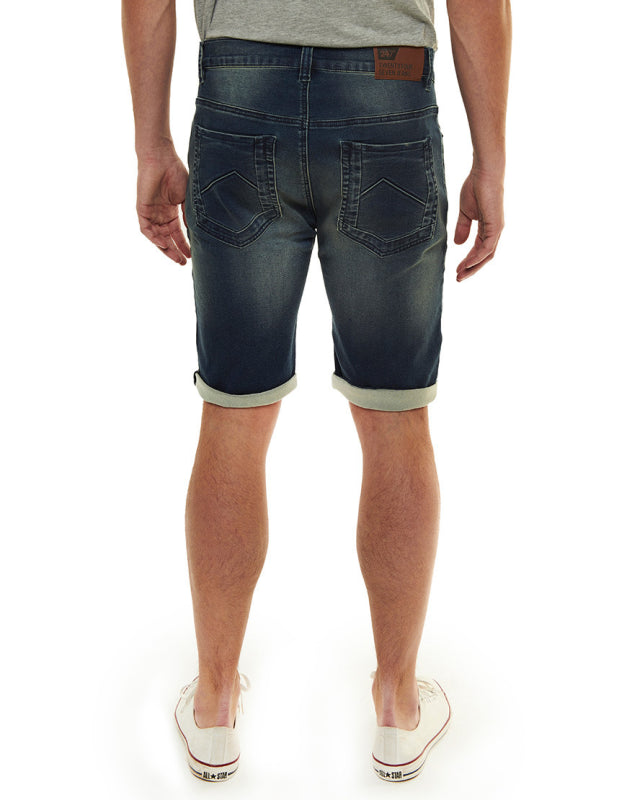 247Jeans Men Elm Korte Broek Blauw