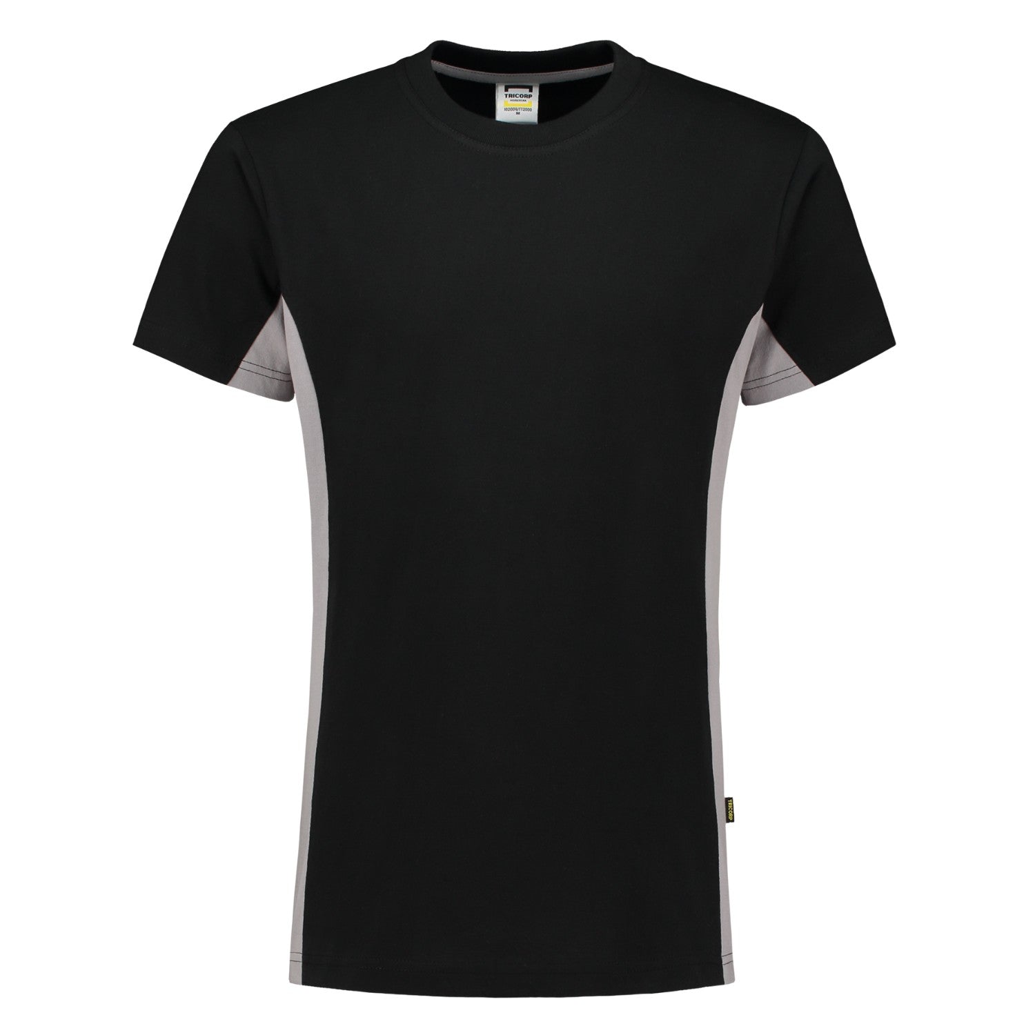 Tricorp 102004 T-Shirt Bicolor Zwart/Grijs