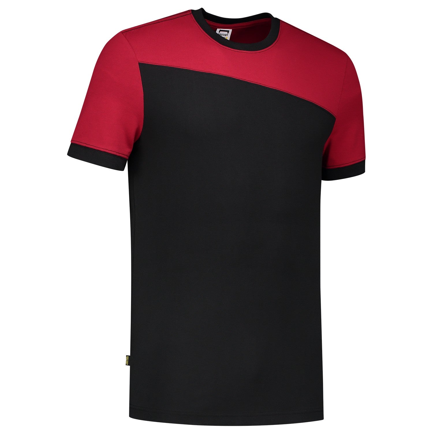 Tricorp 102006 T-Shirt Bicolor Naden Zwart/Rood
