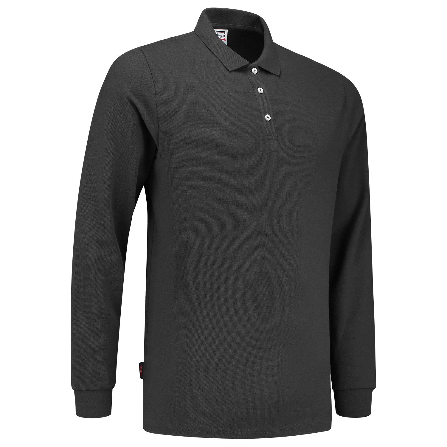 Tricorp 201017 Poloshirt Slim Fit Lange Mouw Donkergrijs