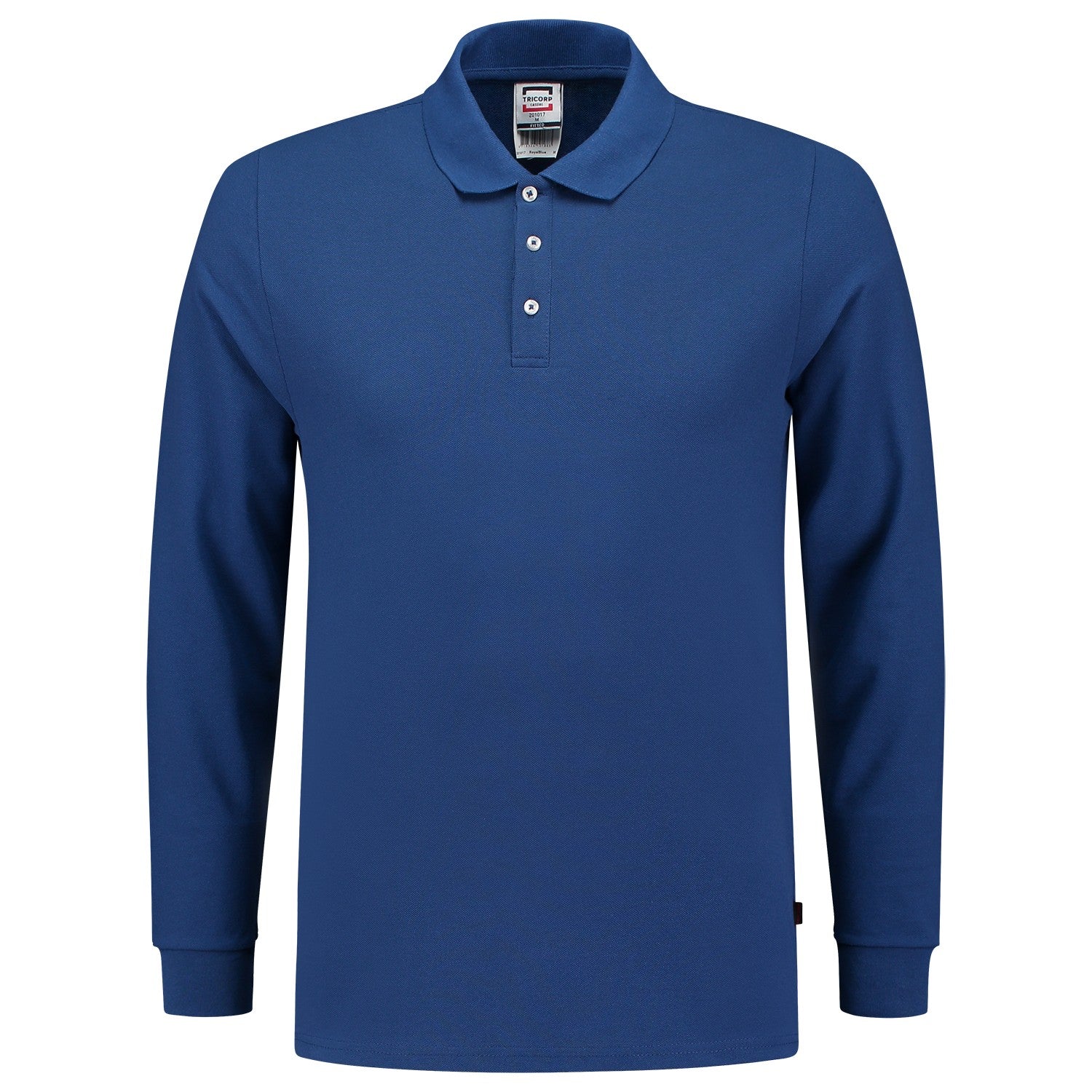 Tricorp 201017 Poloshirt Slim Fit Lange Mouw Royalblue