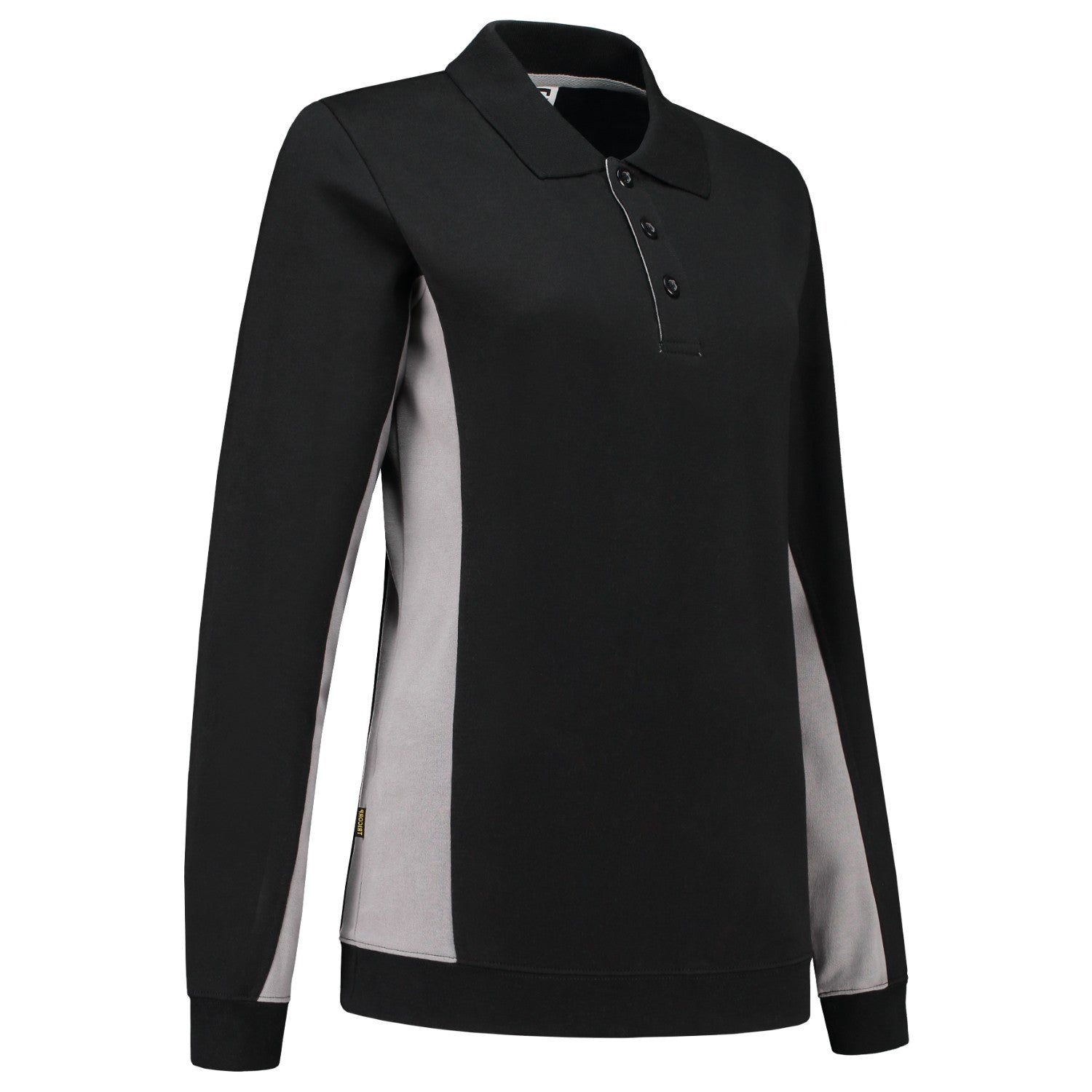 Tricorp 302002 Polosweater Bicolor Dames Zwart/Grijs