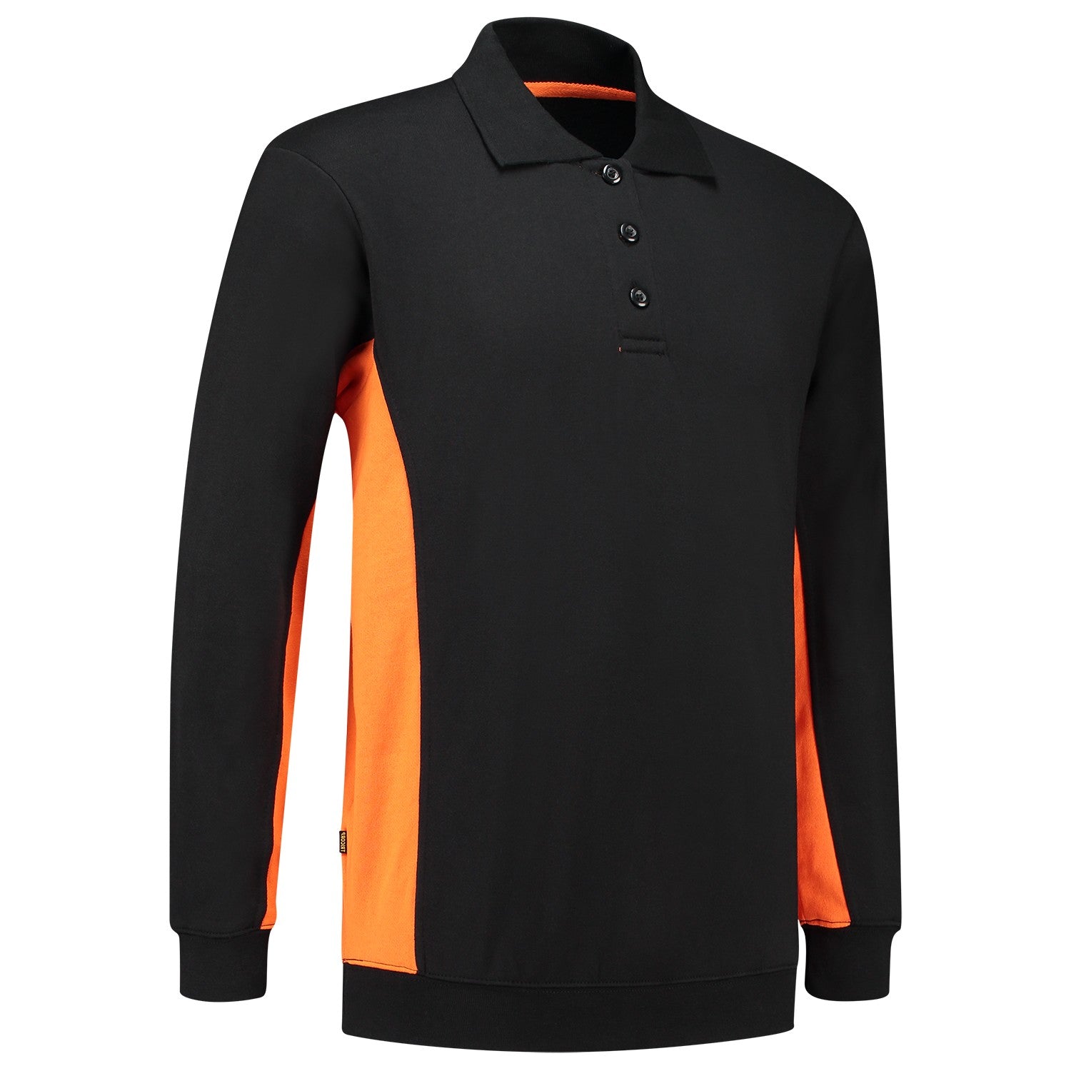 Tricorp 302003 Polosweater Bicolor Zwart/Oranje