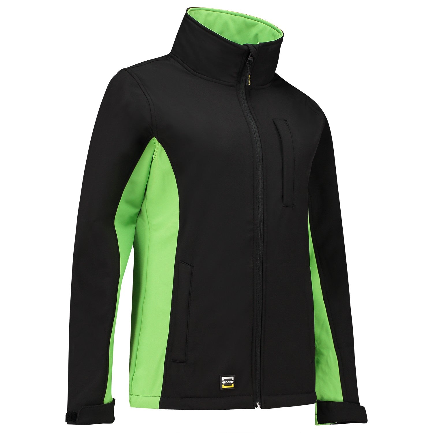 Tricorp 402008 Softshell Bicolor Dames Zwart/Lime