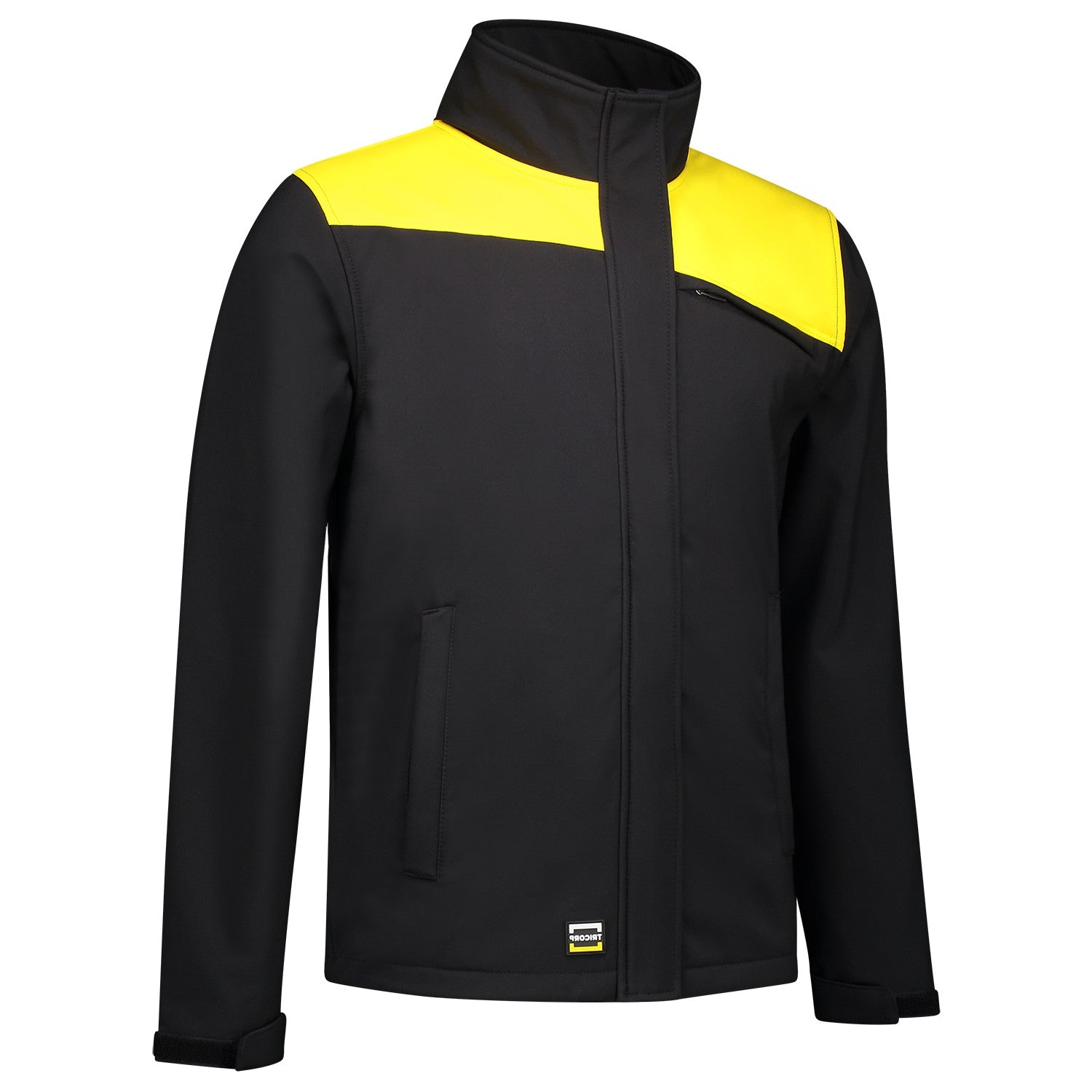 Tricorp Jas 402021 Softshell Bicolor Naden Zwart/Geel