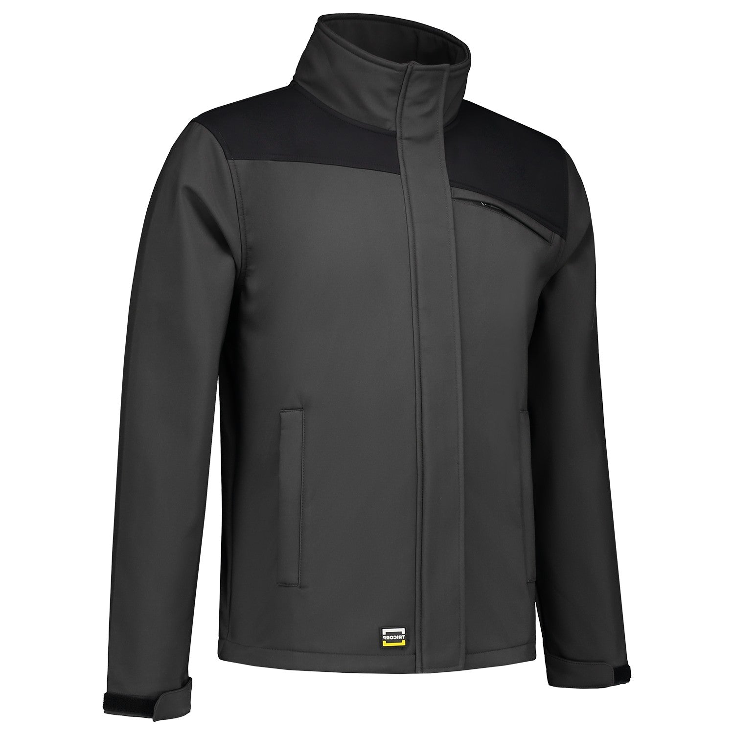Tricorp Jas 402021 Softshell Bicolor Naden Donkergrijs/Zwart