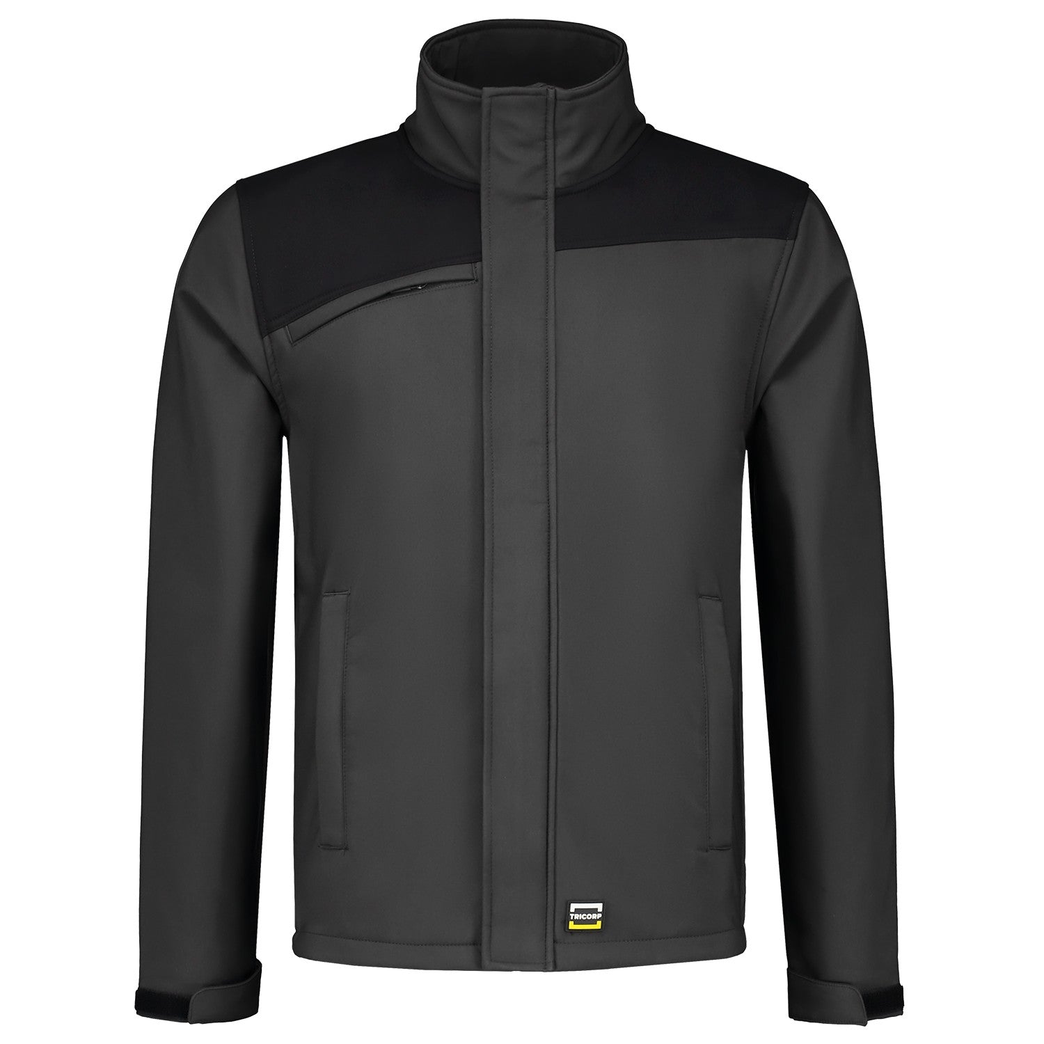 Tricorp Jas 402021 Softshell Bicolor Naden Donkergrijs/Zwart