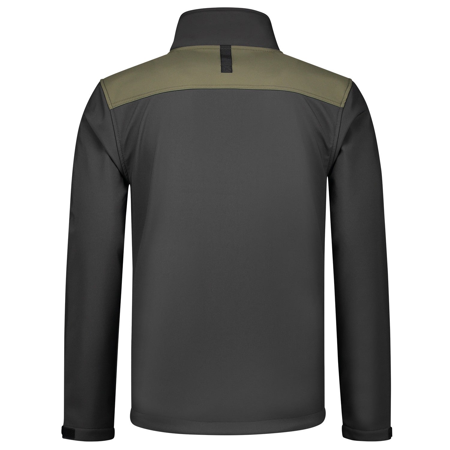 Tricorp Jas 402021 Softshell Bicolor Naden Donkergrijs/Legergroen
