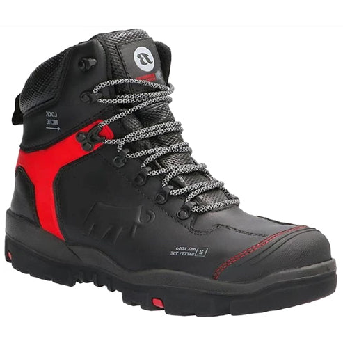 Bata Mammoet Industrials Anchor S3 XW Zwart/Rood (XW)