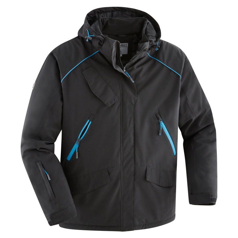 Terrax Softshell Jas 61907-1071 Zwart/Azuur 1071