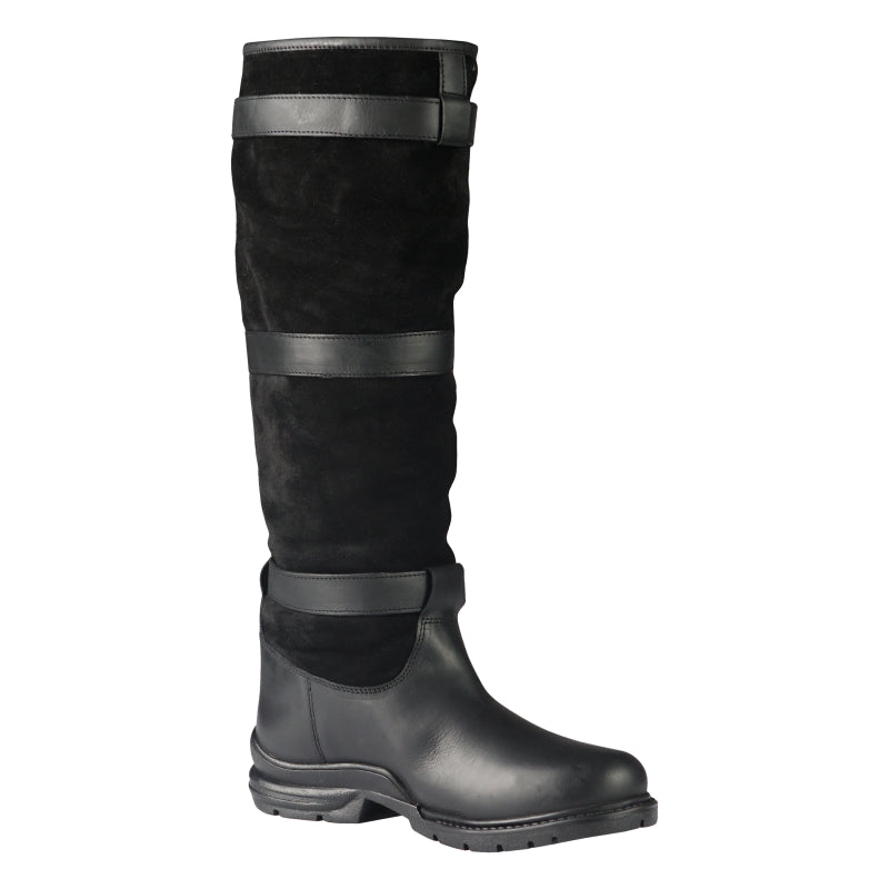 Horka Leren  Laars Outdoor Highlander Gevoerd 146295 Black Zwart