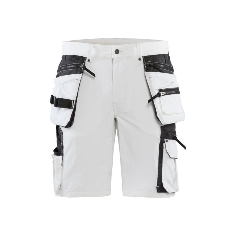 Blaklader Schildersshort met 4-weg stretch 10881645 Wit/Donkergrijs Wit/Donkergrijs