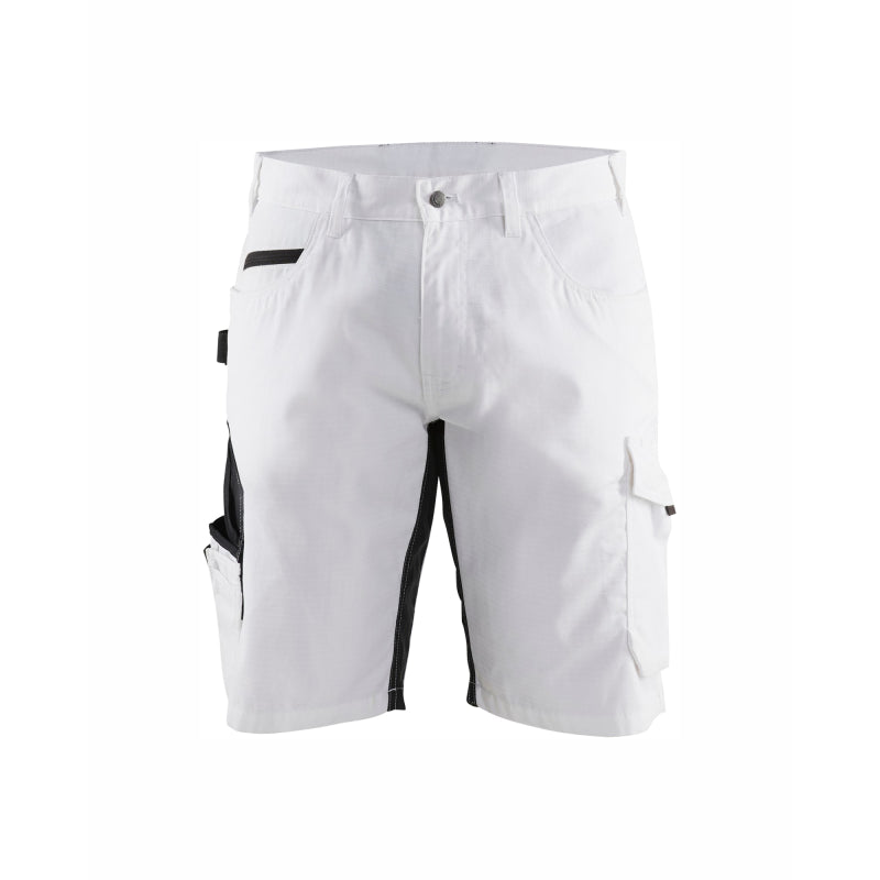 Blaklader Schildersshorts met stretch 10941330 Wit/Donkergrijs Wit/Donkergrijs