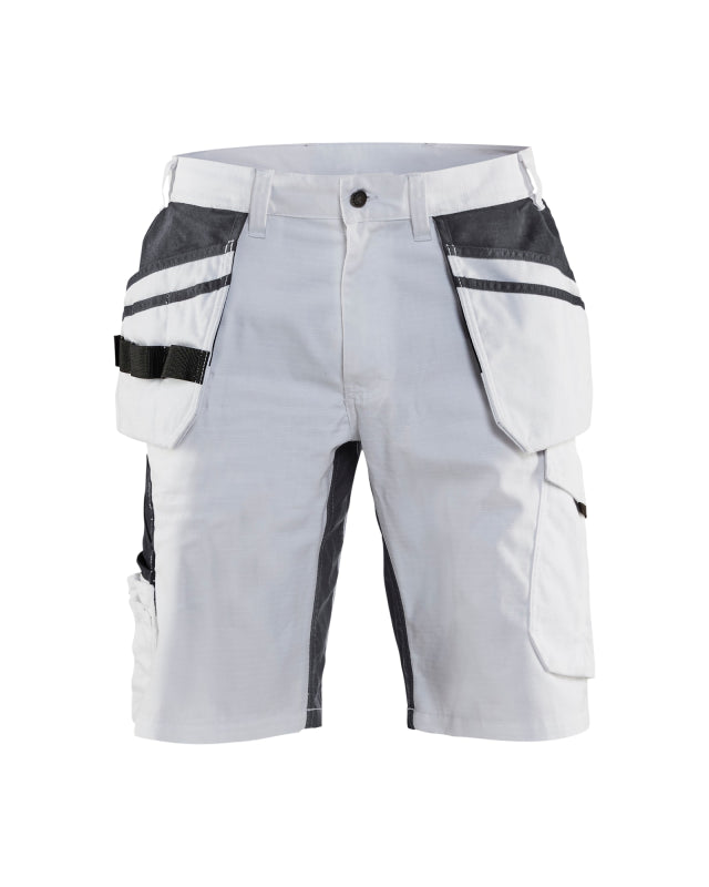 Blaklader Schildersshort met stretch 10991330 Wit/Donkergrijs Wit/Donkergrijs