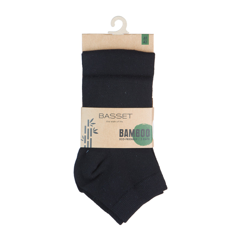 Bamboo Quarter socks 2-pack 31015 Wit