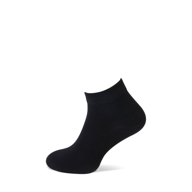 Bamboo Dames Heren Sneaker Sokken 2-pack 31010 Zwart