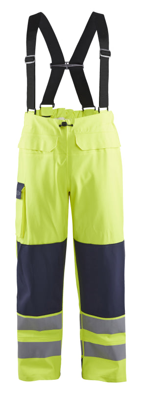 Blåkläder Vlamvertragende regenbroek LEVEL 2 13132022 High-Vis Geel/Marineblauw High-Vis Geel/Marineblauw