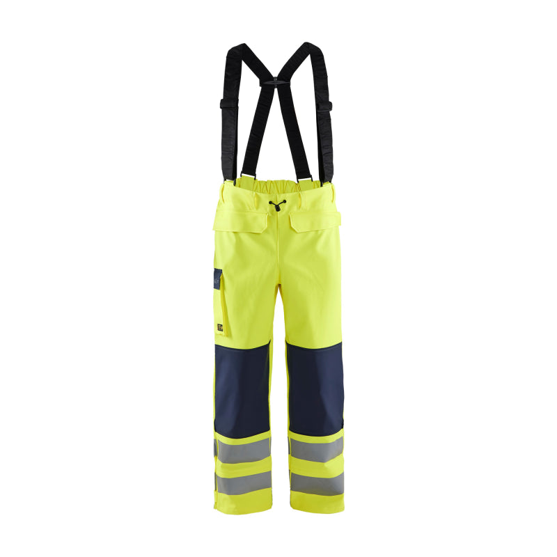 Blåkläder Vlamvertragende regenbroek LEVEL 2 13132022 High-Vis Geel/Marineblauw High-Vis Geel/Marineblauw