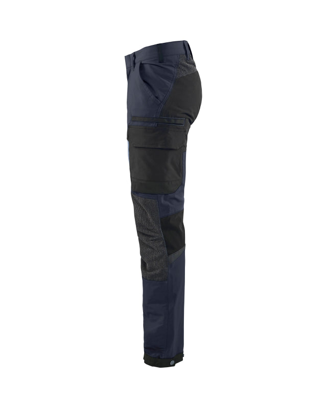 Blåkläder Service werkbroek met 4-weg stretch 14221645 Donker marineblauw/Zwart Donker marineblauw/Zwart