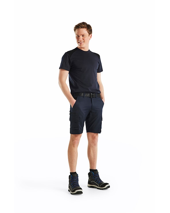 Blåkläder Industrie short met stretch 14461832 Donker marineblauw/Zwart Donker marineblauw/Zwart