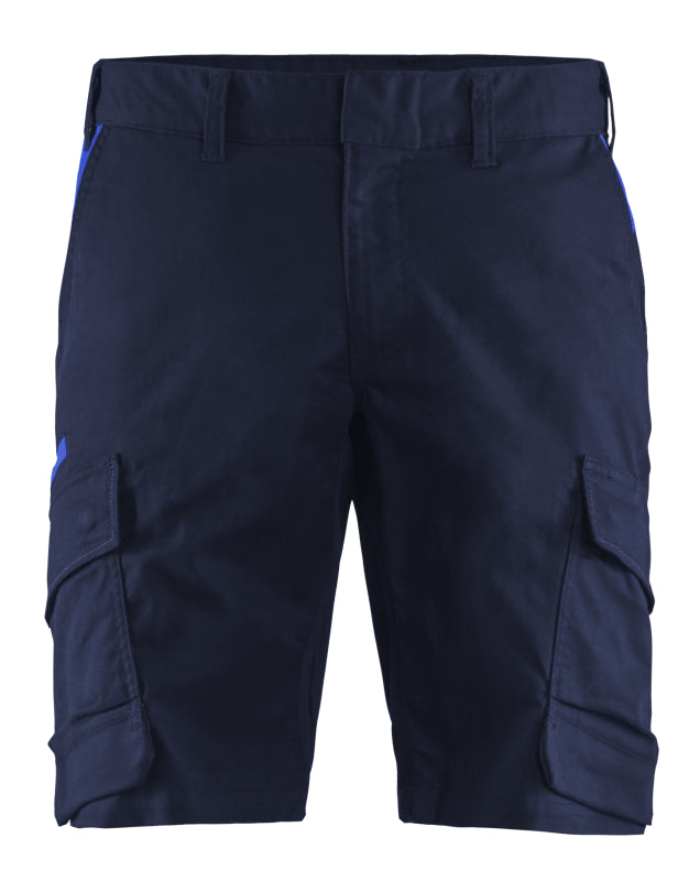 Blåkläder Industrie short met stretch 14461832 Marineblauw/Korenblauw Marineblauw/Korenblauw