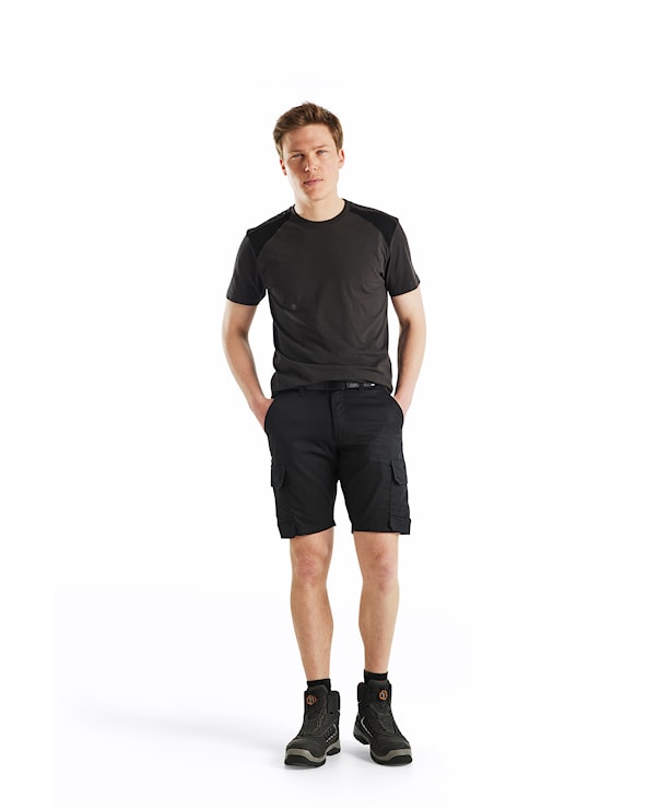 Blåkläder Industrie short met stretch 14461832 Zwart/Donkergrijs Zwart/Donkergrijs